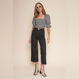 whimsy and row black floral pant